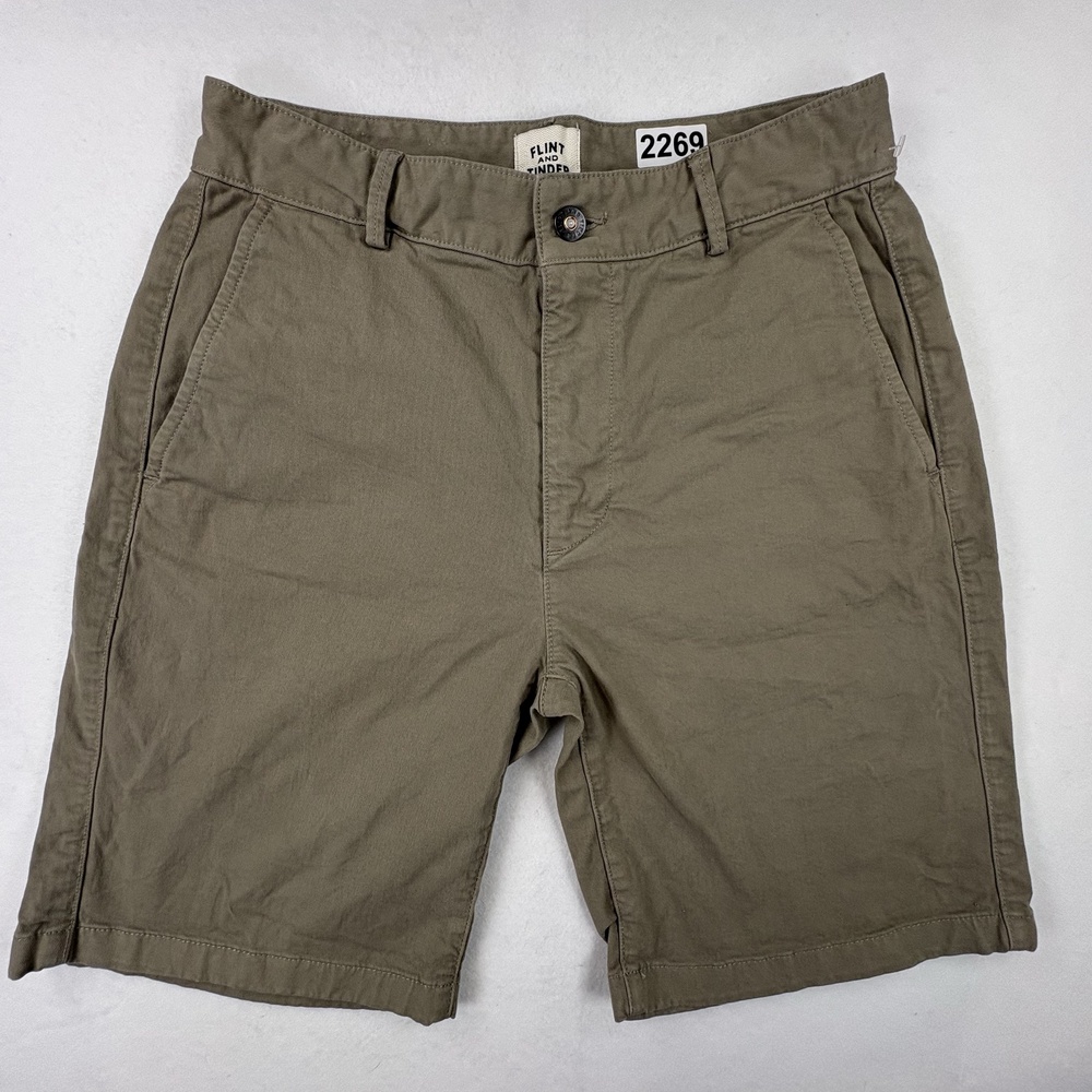 Flint and Tinder Chino Shorts Mens 29 Beige Stretch Cotton 8” Huckberry